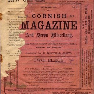 Cover of the 'Cornish Magazine', 1885