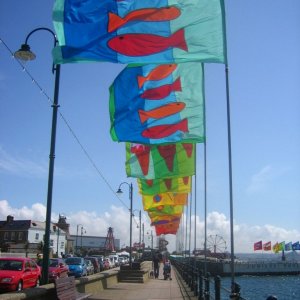 More flags flying on the prom
