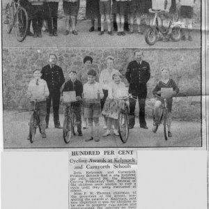 Cycling proficiencyawards Carnyorth and Kelynack C.P. Schools (from The C