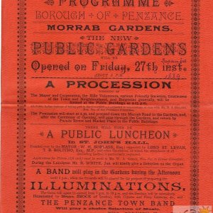 Opening of Morrab Gardens September 27th 1889