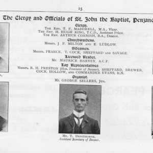 Clergy and Officials at St Johns Penzance 1899