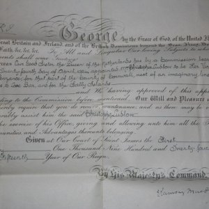Christopher Ludlows 1877 - 1959 Dutch Consular Certificate
