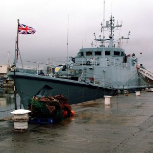 H.M.S. Penzance at the Wet Dock