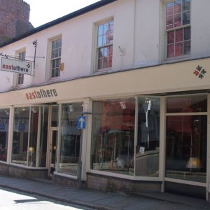 East of Here, No. 2-4; Pz Bookshop (No.5) and Egyptian House (No.6-7) to le