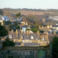View to Gulval from Alma Tce, Penzance - 2Feb12