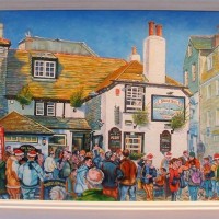 Painting of the Sloop Inn, St Ives