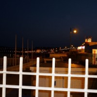 night view along prom