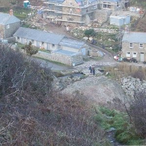 View of Penberth from Cribba Hd - 17th Jan. 2010