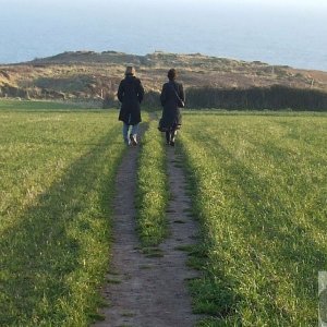 My favourite photo today perhaps (en route for Logan Rock)