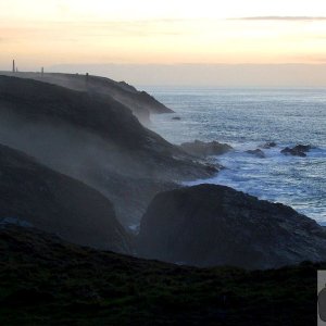 Sundown from Pendeen Lighthouse - 20/01/10