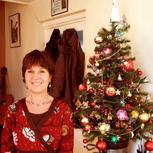 Janet and Christmas Tree