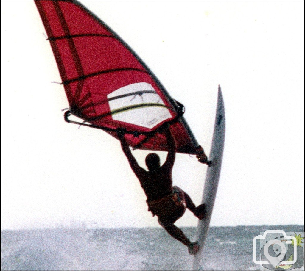 A gentle day's windsurfing at Marazion Station - force 7