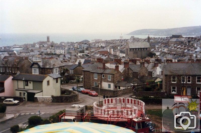 A Penzance Panorama from the Big Wheel, June, 1986