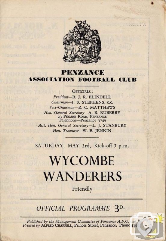 Friendly v Wycombe Wanderers