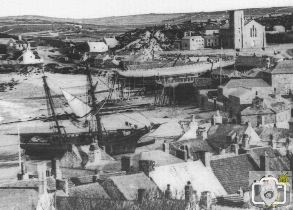 Hugh Town 1860s