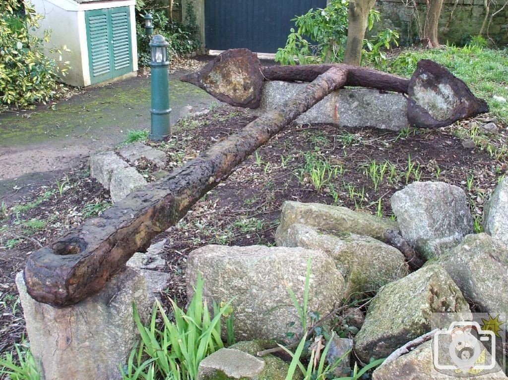 Large anchor, Penlee Park, Feb., 2007