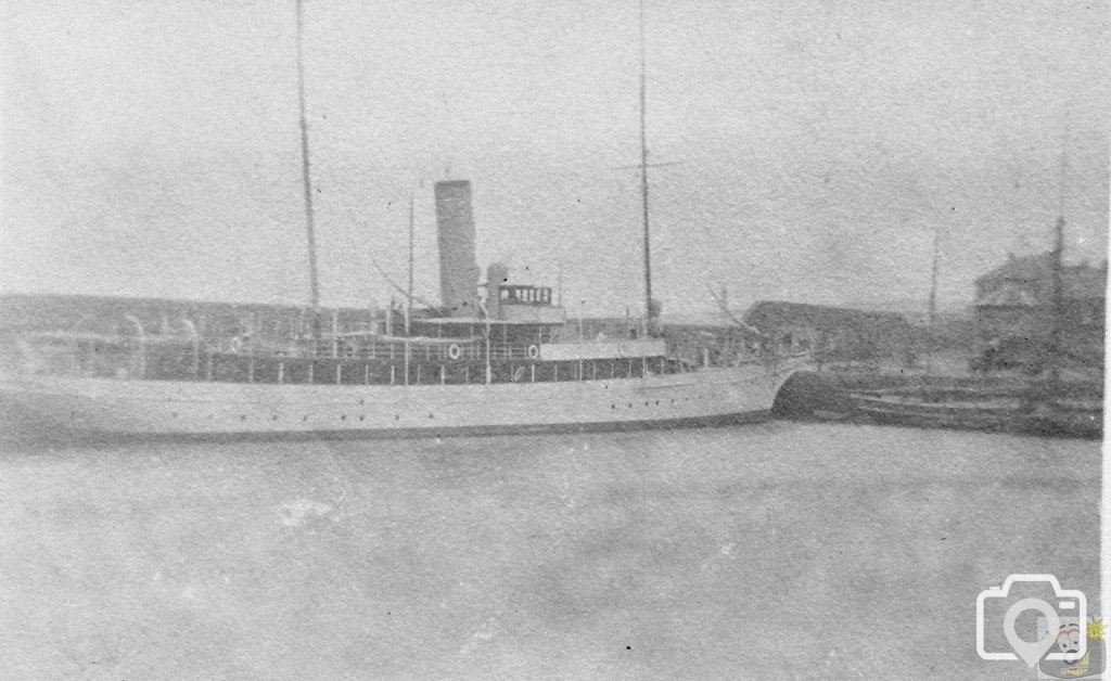 Marconis Yacht Electra in Penzance Dock May 1922