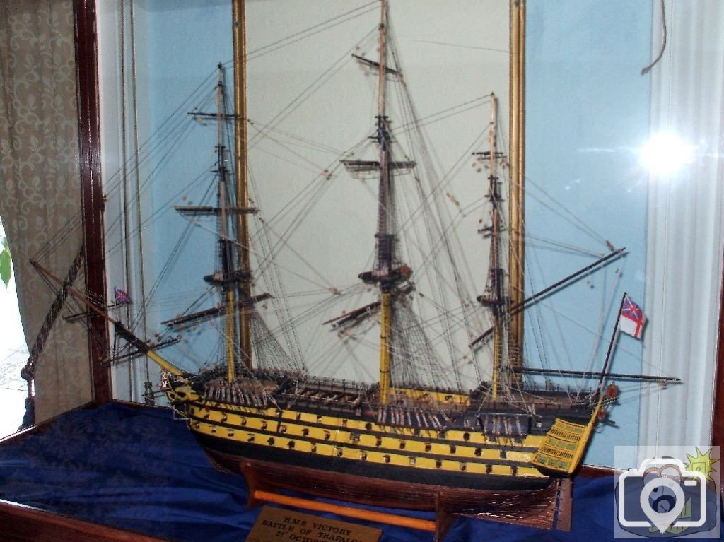 Model of H.M.S. Victory, the Union Hotel, Feb., 2007