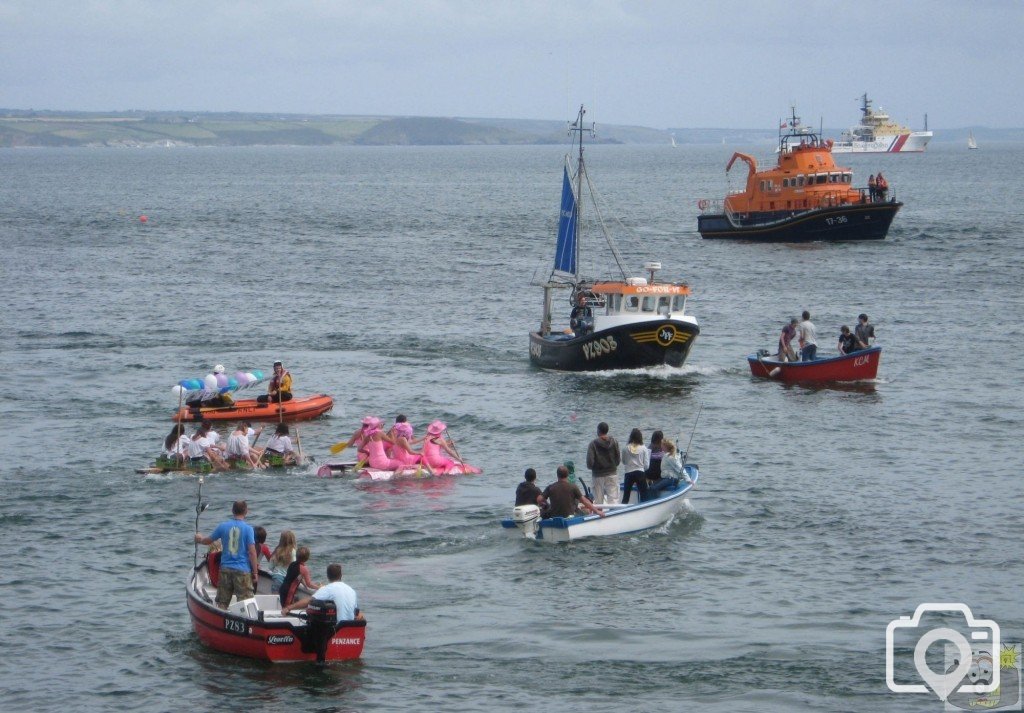 Newlyn raft race