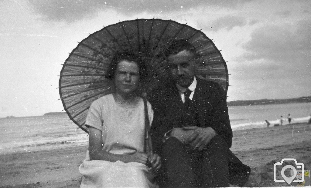 On St Ives beach - 1920s