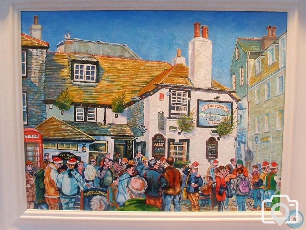 Painting of the Sloop Inn, St Ives