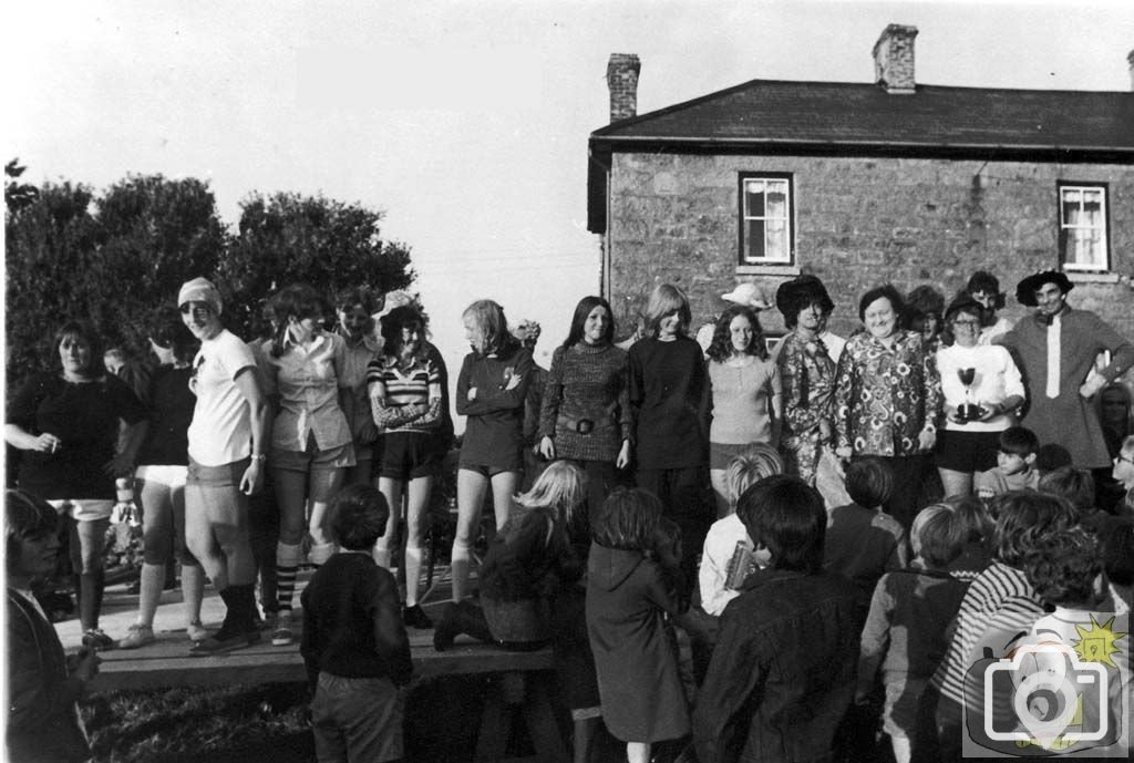 Pendeen Carnival week event in the field in front of the Radjel in the days