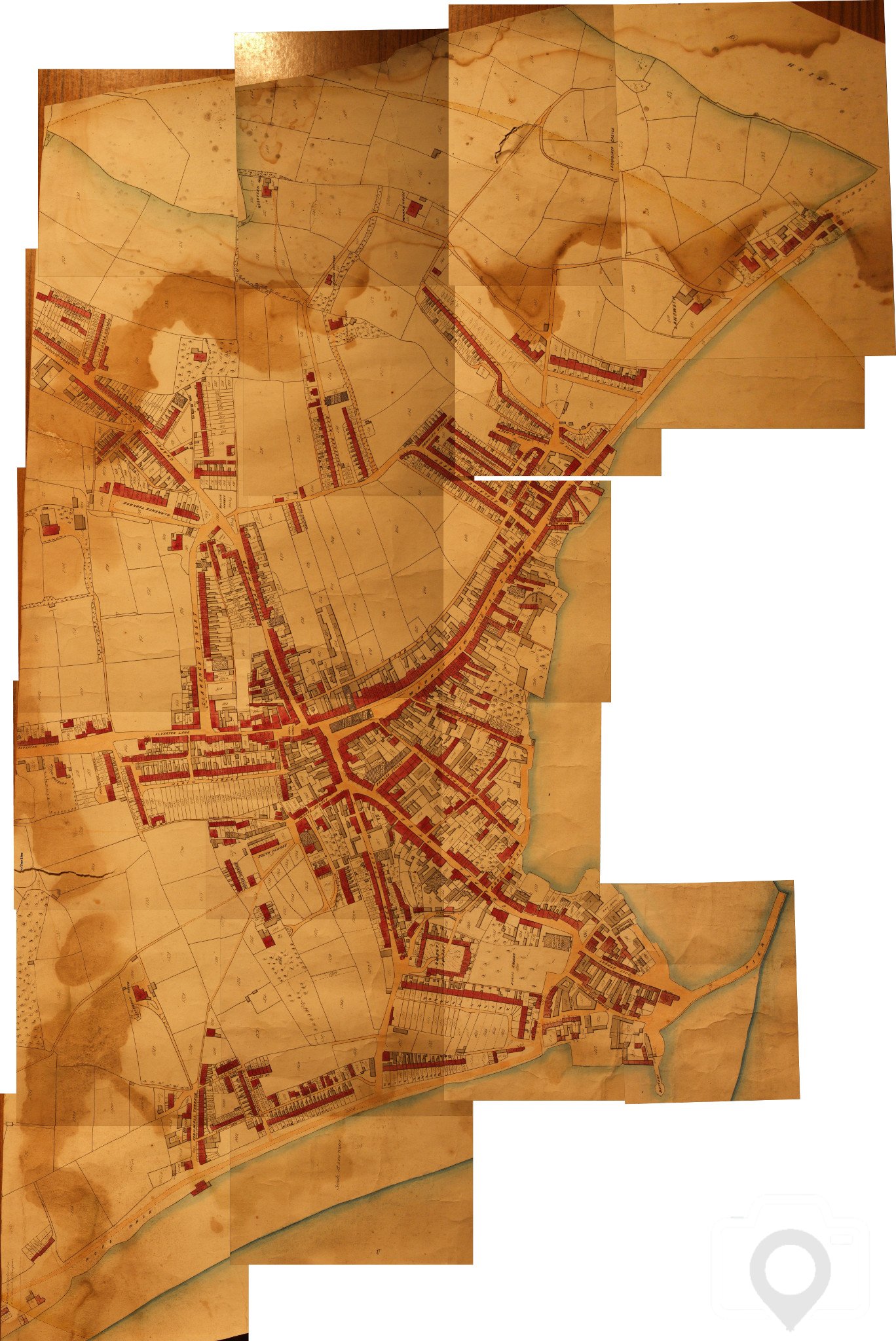 Penzance 1842 Tithe Map Orientation Corrected 2048px