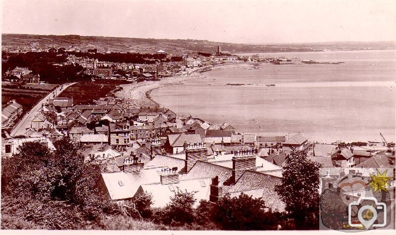 Postcard taken above Newlyn