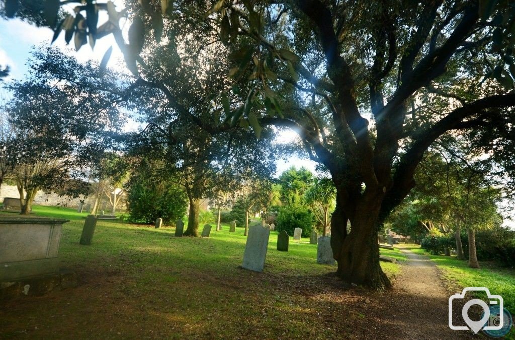 St. Mary's church and graveyard.