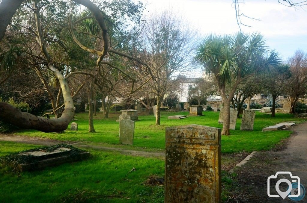 St. Mary's church and graveyard.