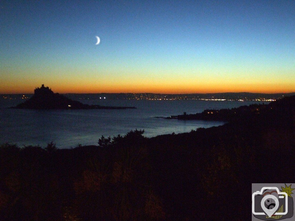 St Michael's Mount at dusk