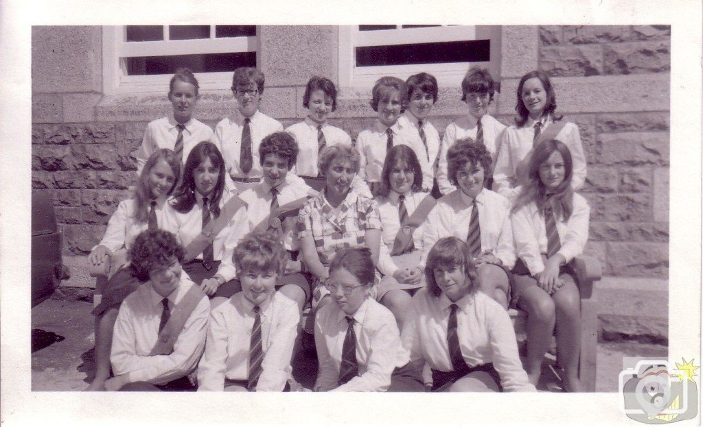 Summer 1966, outside Penzance Grammar School for Girls