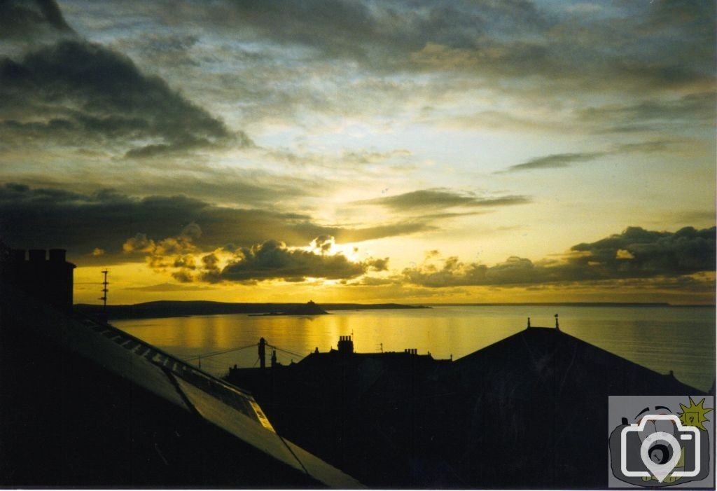 Sunrise over Mount's Bay