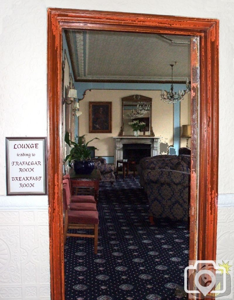 View Through Door into lounge, the Union Hotel, Feb., 2007