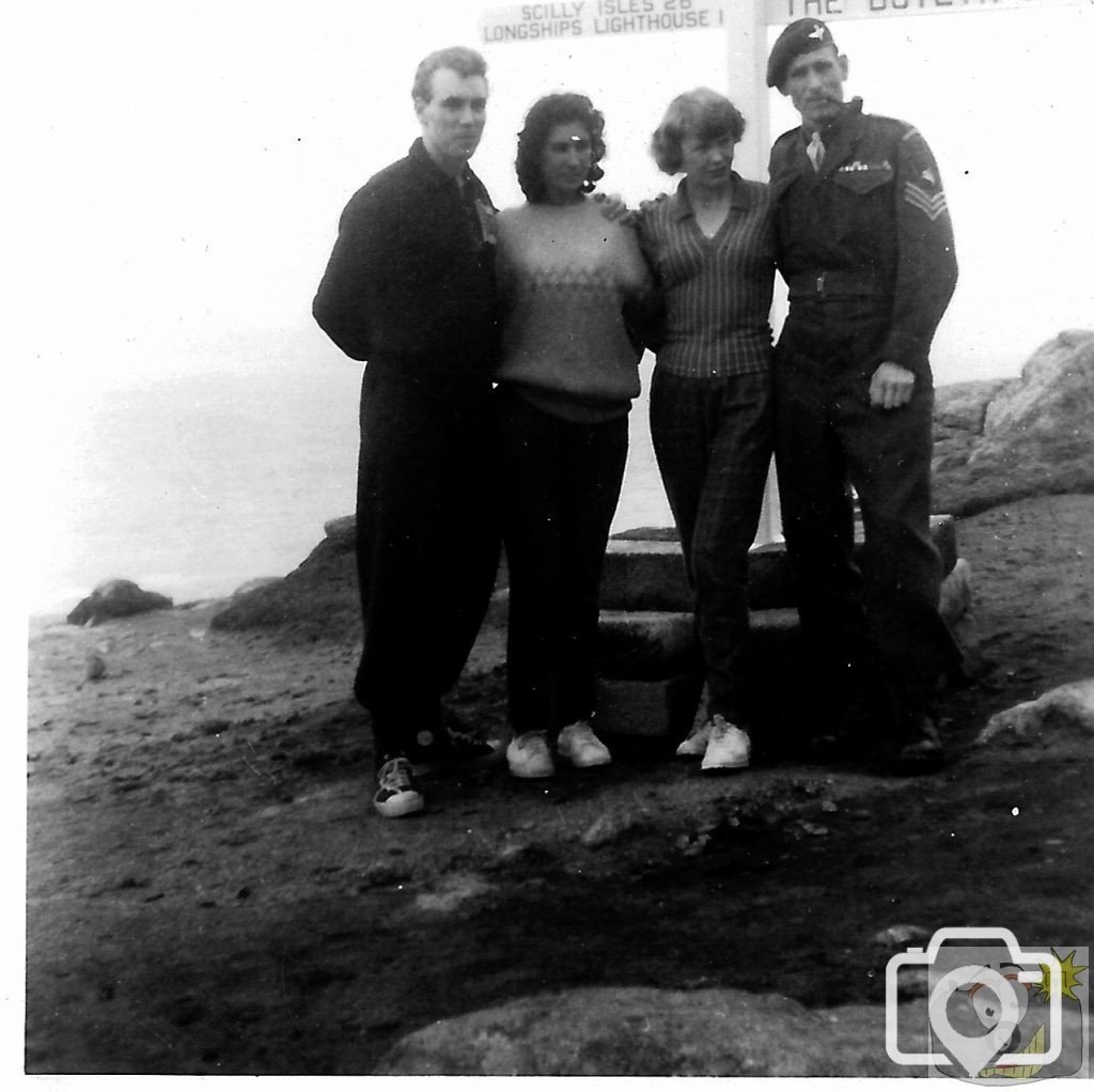 Wendy Lewis, her sister and friend and R.A. soldier who was the 6th male