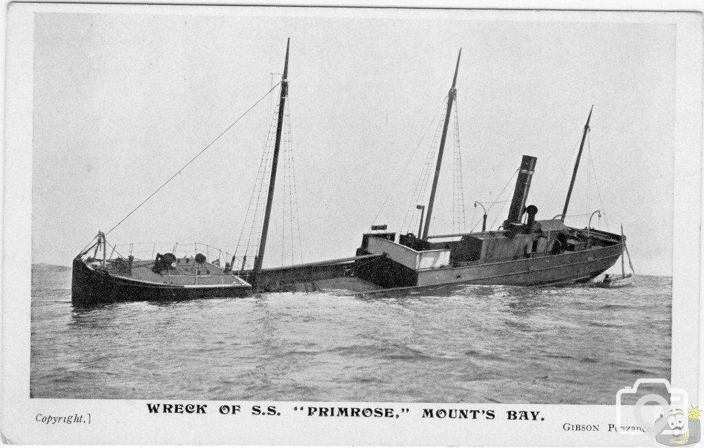 Wreck of SS Primrose Mounts Bay